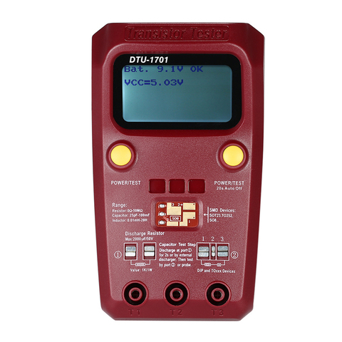 Digital Transistor SMD Components Tester Diode Triode Capacitance Inductance Multimeter ESR Meter Checker Multifunction Tester ► Photo 1/1