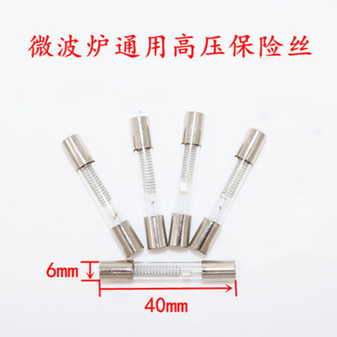 5KV Special Microwave Oven Fuse 6*40mm 0.65A 0.7A 0.75A 0.8A 0.85A 0.9A Glass Tube Fuse 6x40mm High-Pressure Fuse ► Photo 1/1