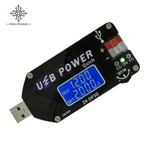 diymore ZK-DP3D USB CC/CV DC-DC 4 -13V to 1-30V 15W LCD Digit Adjustable Step Up Boost Power Supply Module Mobile Fan Governor ► Photo 1/6