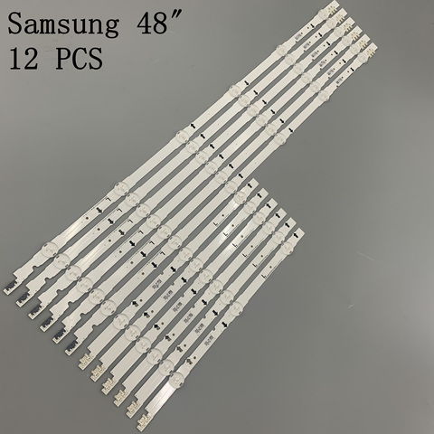 12 PCS LED backlight strip for Samsung UE48H6400 UE48H6200AK BN96-30453A 30454A D4GE-480DCA 480DCB-R3 R2 38891A 38892A 30418A ► Photo 1/5