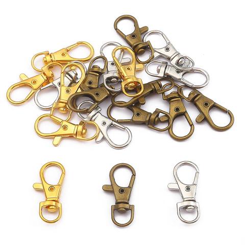 Popular 5-20pcs/lot 13x34mm Keychain Ring Lobster Clasp Key Hook Chain For Jewelry Making Findings Supplies Wholesale ► Photo 1/6