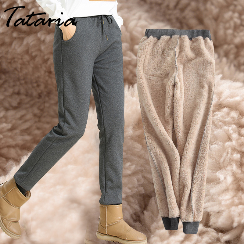 Winter Cashmere Harem Warm Pants Women's Velvet Thick Lambskin Sweatpant  Pants for Women Loose Winter Pants Women Trousers Warm - Price history &  Review, AliExpress Seller - Tataria Official Store