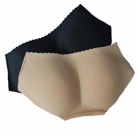 Women's panties Sexy Solid Color Butt Enhancer Hip Lifting Panties Padded Underwear Seamless Push Up Panties Plus Size 2 Colors ► Photo 1/6