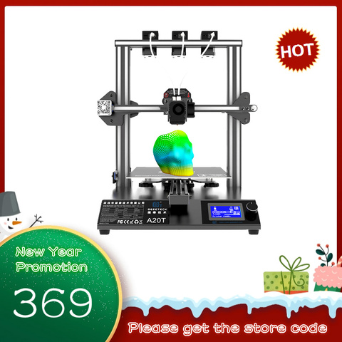 Geeetech 3D Printer A20T 3 in 1 out mixed Property Upgrade GT2560 V4.0  Controlboard  250x250x250mm LCD2004 FDM CE ► Photo 1/6