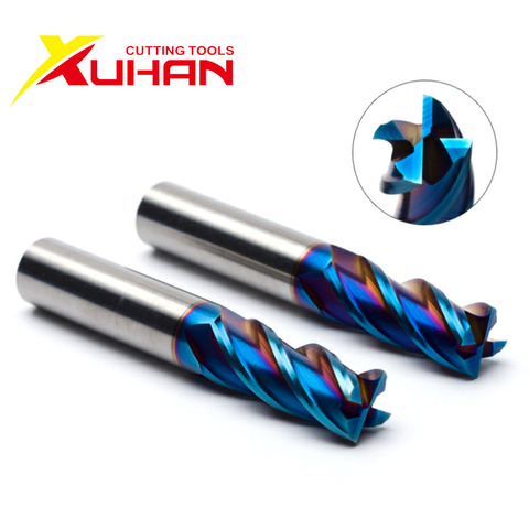 HRC65 4 Flutes carbide end mill milling tools Alloy Coating Tungsten Steel endmils Cnc machine cutting tools end mills ► Photo 1/5