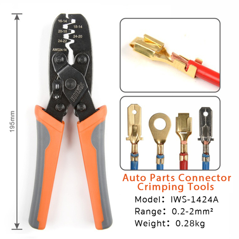 IWS-1424A DR-1 crimping Plier for Molex Style DELPHI AMP TYCO Terminals Crimper Automotive Terminal Crimp Wiring Harness Tool ► Photo 1/6