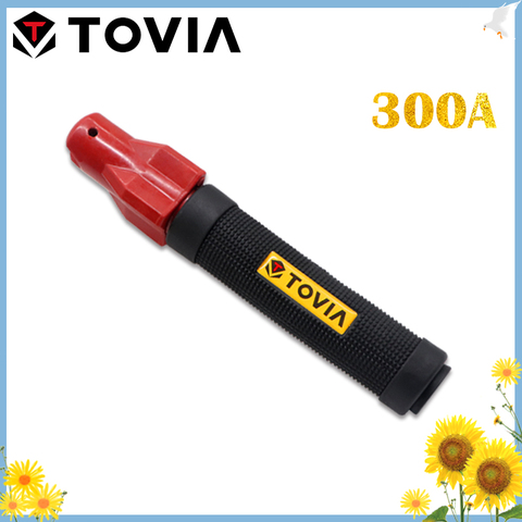 TOVIA 300A Screw Weld Holders Professional Electrode Holder 1.0-4.0mm Weld Clamp Pure Copper Core Safe Weld Holders ► Photo 1/6