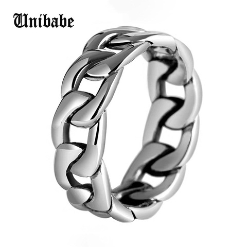 Pure Silver 925 Thai Silver Lovers Couple Rings Band Retro Weave Braid Cross Link Chain S925 Ring Bands Jewelry (HY) ► Photo 1/6