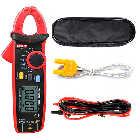 UNI-T UT210A UT210B UT210C UT210D UT210E Digital Clamp Meter Ture Multimeter AC/DC Current Voltage Resistance Capacitance Tester ► Photo 1/5