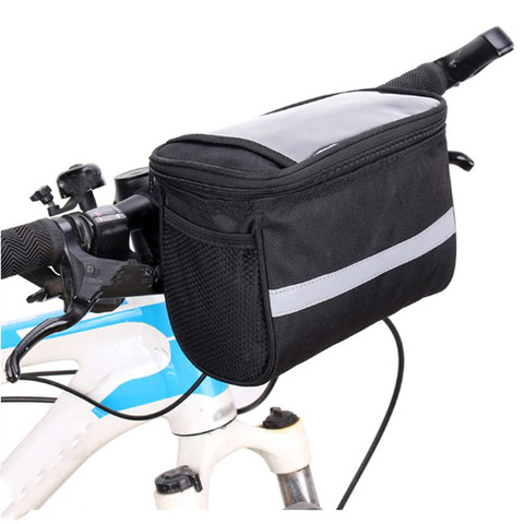 Bicycle Handlebar Bags Waterproof Bike Handlebar Basket Front Storage Bag Outdoor Cycling Pouch Riding Pack Bicycle MTB Bike ► Photo 1/6