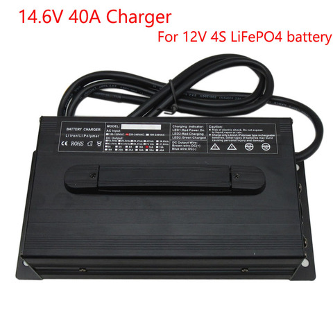 1200W 14.6V 40A charger 12V 40A LiFePO4 Battery Charger 110V / 220V For 4S 12V 100AH 200AH 300AH LiFePO4 Battery pack ► Photo 1/6