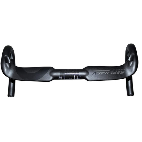 2022  Matte Black Full UD Carbon Fiber Bicycle Road Handlebar Bike Bent Bar Handlebar 31.8*400/420/440mm ► Photo 1/6