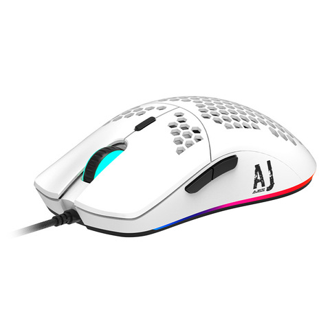 AJAZZ AJ390 New Light Weight Wired Mouse 16000DPI Gaming Mouse Hollow-out Design 7 Keys Adjustable 6 DPI Mice for Notebook PC ► Photo 1/5