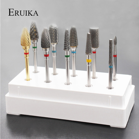 ERUIKA 10 Style Choice Tungsten Carbide Nail Drill Bit Machine Nail Cutter Nail File Manicure For Manicure Nail Art Accessories ► Photo 1/6