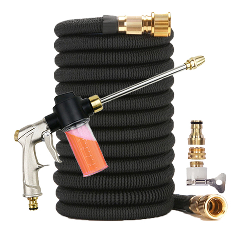New Watering Irrigation Flexible Expandable Magic Hose Garden Pipe with Spray Water Gun High-Pressure Car Wash Cleaning Tools ► Photo 1/6