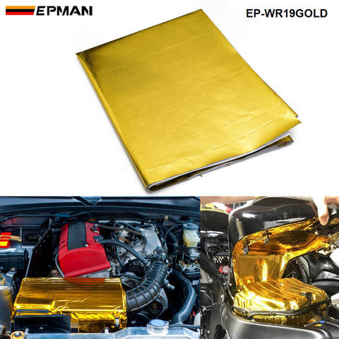 SELF ADHESIVE REFLECT-A-GOLD HEAT WRAP BARRIER High Quality 39in.x 47in.Piece For VW PASSAT AUDI A4 B6 EP-WR19GOLD ► Photo 1/6