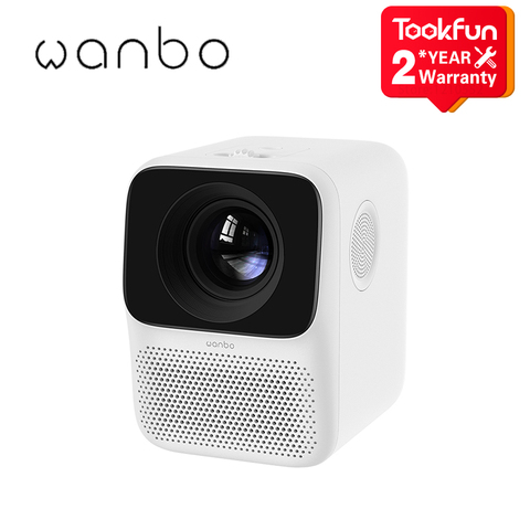 Global Version Wanbo Projector T2 MAX Android 16GB 1080P Side Projection Portable Mini Four-Way Keystone Correction Home Theater ► Photo 1/6