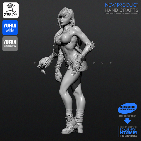 1/24 Resin Kits Figure Tiffa Final Fantasy Resin Soldier self-assembled TD-202293 ► Photo 1/5