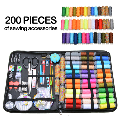 200pcs Multifunctional Sewing Tool Set DIY Craft Sewing Kit Sewing Accessories Sewing Thread Sewing Needles Tool Kit ► Photo 1/6