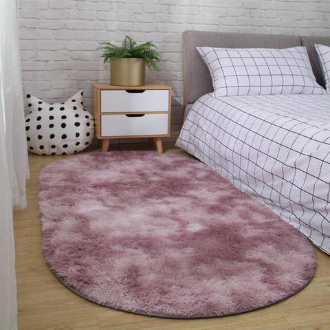 New Arrival 40*60cm Fluffy Rugs Anti-Skid Shaggy Area Rug Carpet Dining Room Floor Mat Home Bedroom ► Photo 1/6