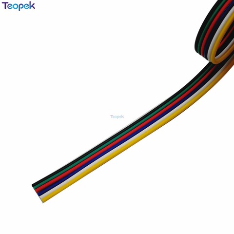 6 pin Wire Cable Extension Connector 4M/10M/15M/20M/25M/100M For 5050 RGB CCT RGBW+CW RGBW+WW LED Strip 22AWG line Lighting ► Photo 1/3