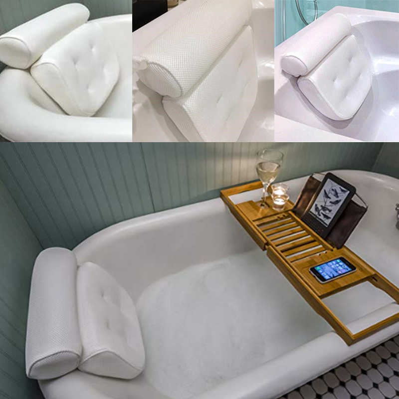Bath Tub Spa Pillow Cushion Neck Back, Bathtub Accessories Spa