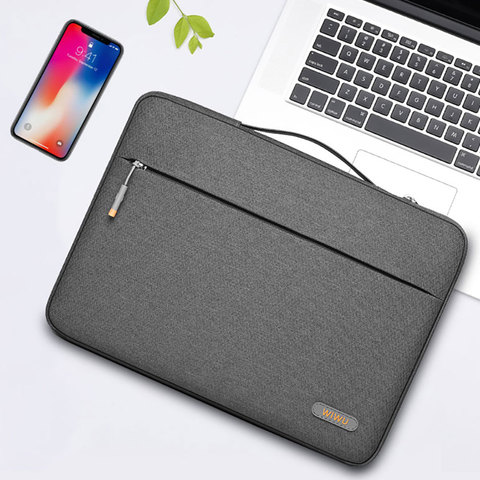 WiWU Waterproof Laptop Sleeve for MacBook Air 13 A2337 M1 Chip 2022 Simple Handle Laptop Bag Case for MacBook Pro 13 A2338 2022 ► Photo 1/6