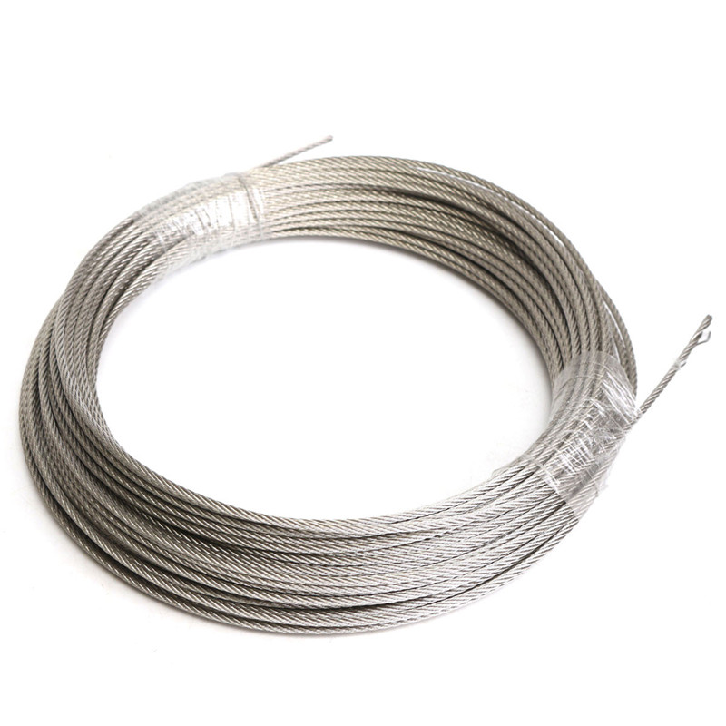 0.5mm 0.8mm 1mm New Grinding Machine 7x7 Stainless Steel Wire Rope Cable Dia 