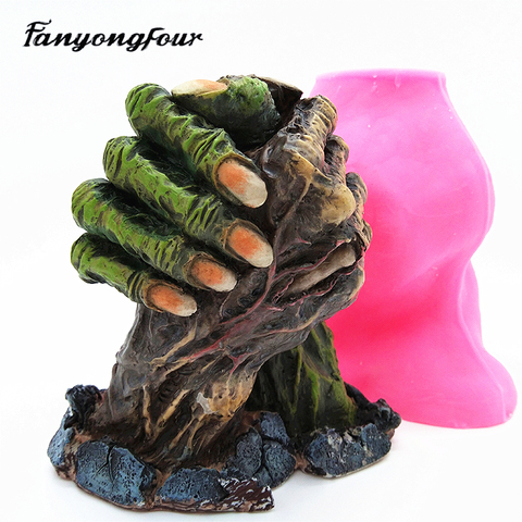 Zombie Hand Silicone Mold Concrete Mold Resin Plaster Chocolate Candle Mold Free Shipping ► Photo 1/6