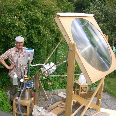 HW-F1000-4 Fresnel solar lens ,round shape ,diameter 1000mm, focal length 1000mm ► Photo 1/3