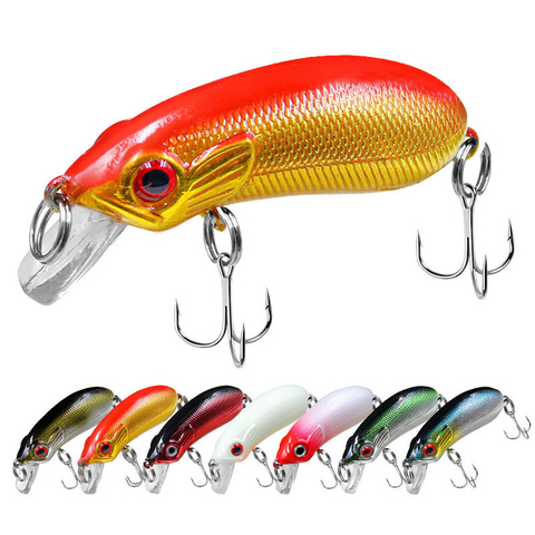 POETRYYI 5cm 6.6g Slow Sinking crankbaits baits With hook wobbler crank bait fishing lures tackle for trout perch zander crappie ► Photo 1/6