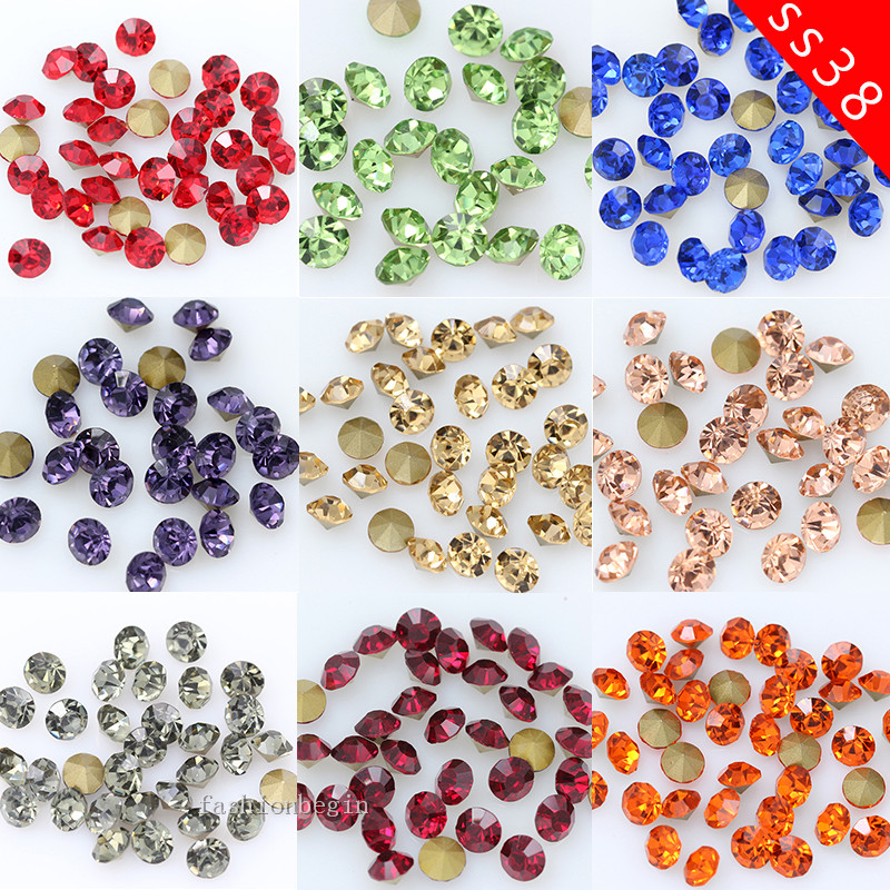hack chef ontwikkeling 144/36p ss38 Round color pointed Foiled back Glass strass chaton stone  czech crystal Diamante rhinestones jewelry making beads - Price history &  Review | AliExpress Seller - beadscn | Alitools.io
