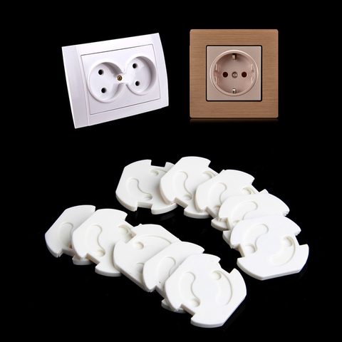 10pcs EU Power Socket Electrical Outlet Baby Kids Child Safety Guard Protection Anti Electric Shock Plugs Protector Rotate Cover ► Photo 1/5