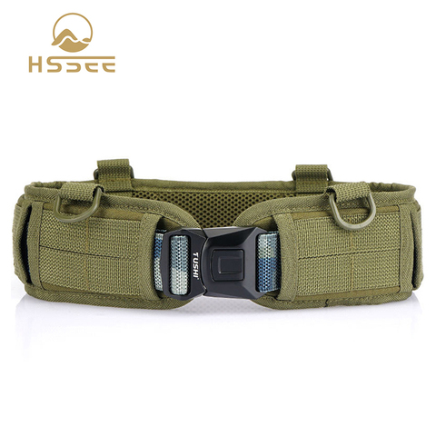 HSSEE 2022 Fashion Tactical Girdle 1200D Real Nylon Tight Oxford Cloth Genuine Men's Tactical Belt Quick Release Sports Belt ► Photo 1/6