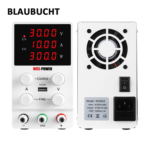 BLAUBUCHT 30V 10A DC Switching Lab Adjustable Power Supply Laboratory Bench Source Digital Current Stabilizer EU US AU UK 220 V ► Photo 1/6