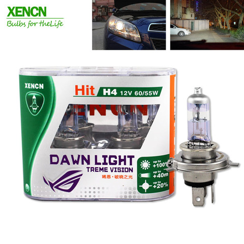 XENCN H4 12V 60/55W 3800K Second Generation Dawn Light super Bright Car Headlights Free Shipping 30% More ligh 75M Beam New 2PCS ► Photo 1/6