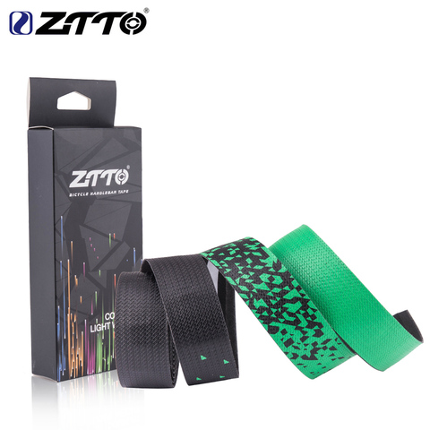 ZTTO Road Bike Bar Tape colorful Gradient color gold green teal Handlebar tapes EVA PU Tape Durable Shock-Proof  Bartape BD3 ► Photo 1/6