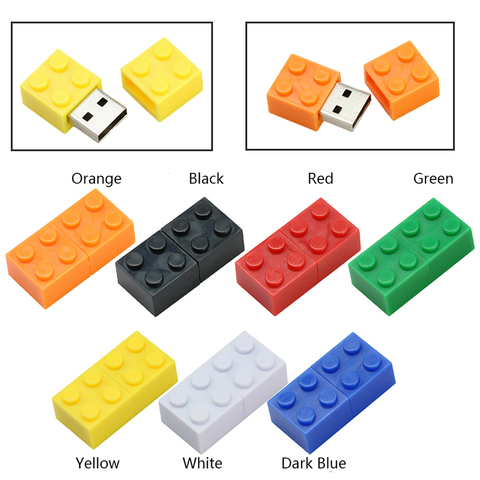 Pen Drive Toy Brick USB Flash Drive 32GB Usb Flash Building Blocks 4GB 8GB 16GB Usb 2.0 Pen Drive High Speed Usb Stick Storage ► Photo 1/6