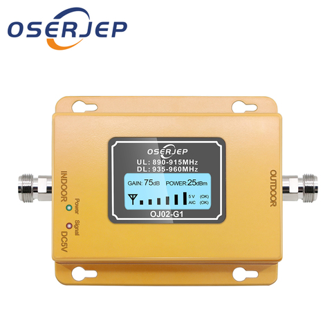 Cost-effective  LCD Display GSM 900MHz Signal Repeater GSM Signal Booster 20dbm LCD Display Cell Phone Signal Booster Amplifier ► Photo 1/6