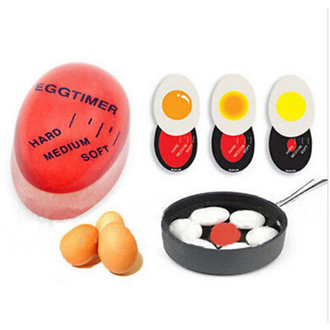 Perfect Color Changing Timer 1pcs Egg Yummy Soft Hard Boiled Eggs Cooking Kitchen Eco-Friendly Resin Egg Timer Red Timer Tools ► Photo 1/6