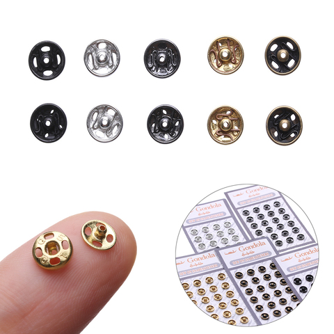 10/24Pcs 5mm Mini Button DIY Doll Clothes Metal Invisible Snap Buckle Doll Clothing Sewing Home Accessories Gifts ► Photo 1/6