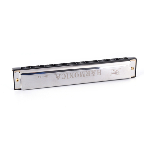 Tremolo C Key 24 Holes Tremolo Harmonica Mouth Organ High Quality Woodwind Musical Instruments 17.7cm ► Photo 1/6