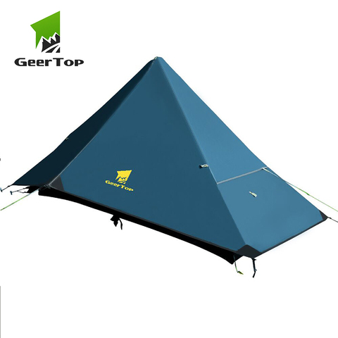 GeerTop Ultralight Camping Tent One Person Four Season Waterproof No Poles Tents Compact Easy Set Up for Hiking Outdoor Tourist ► Photo 1/6