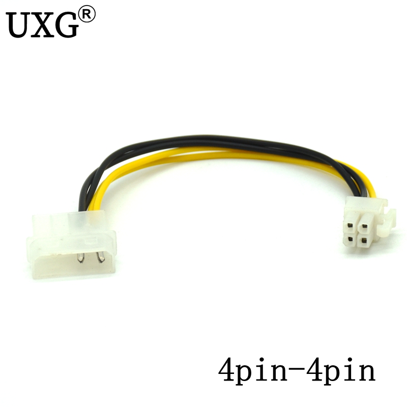 4Pin CPU Power supply to IDE Port Extension Cord Cable Desktop