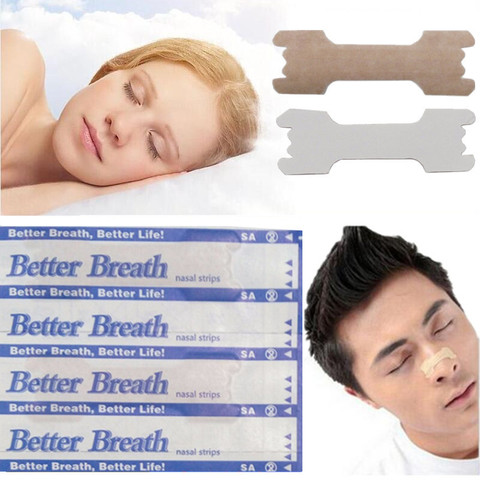 50 Pcs Breathe Right Better Nasal Strips Right Way To Stop Snoring Better Breathe Anti Snoring Strips Easier Health Care ► Photo 1/6