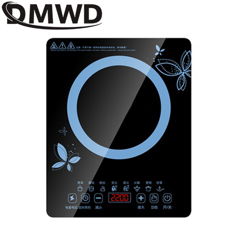 DMWD Electric 2200W 220V Touch Control Induction Cooker Electromagnetic Oven Hot Pot Heating Stove Adjustable 8 Mode EU US ► Photo 1/2