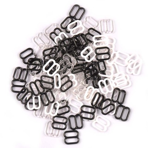 100pcs Metal/plastic Buckles Wedding Card Ribbon Adjuster For Hair Jewelry Decoration DIY Underwear Accessories Buckle C2407 ► Photo 1/6