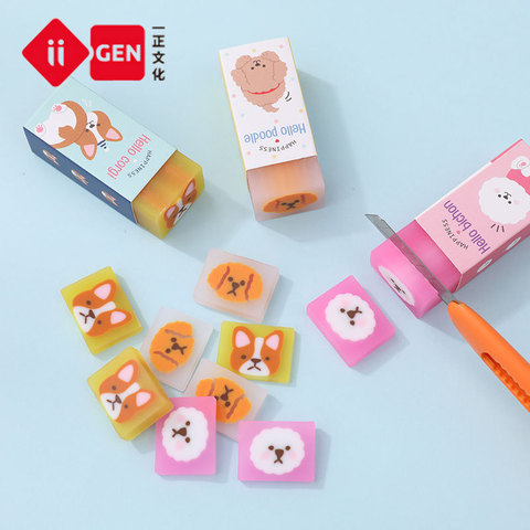 Cute Pet Dog Pencil Eraser Korean Stationery Student Prizes Kawaii School Office  Supplies Novelty Items - Price history & Review, AliExpress Seller - house  of novelty Official Store