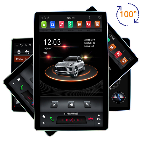 2 din 12.8inch tesla style vertical screen Android 8.1 Car GPS dvd Navigation Stereo Multimedia ► Photo 1/6