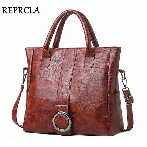 REPRCLA Large Capacity Handbag Fashion Women Shoulder Bag Tote Soft PU Leather Crossbody Bags Female Bolsa Feminina ► Photo 1/6